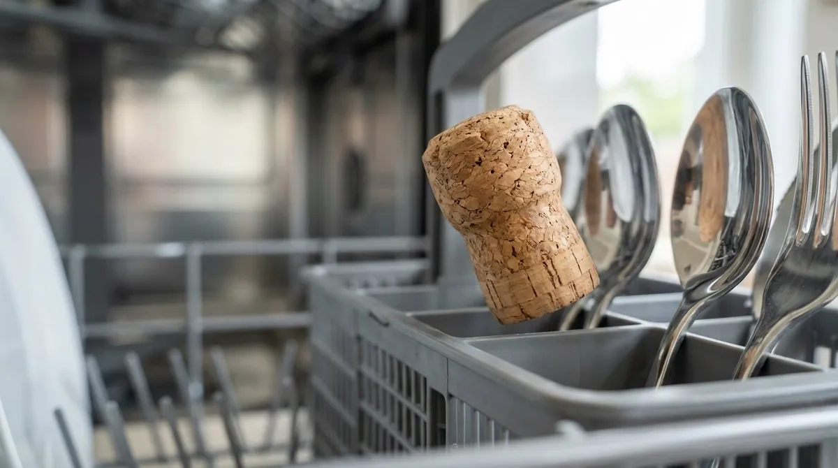 A Simple Wine Cork: A Practical Fix for Dishwasher Problems